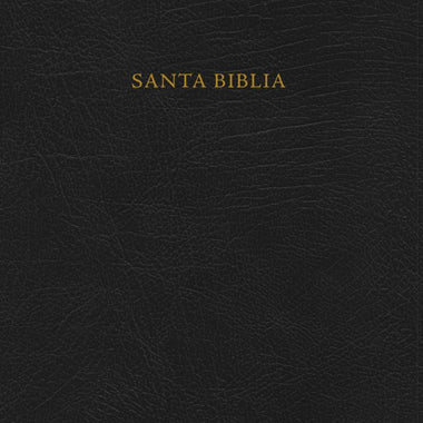 RVR 1960 Nueva Biblia de Estudio Scofield negro, piel fabricada