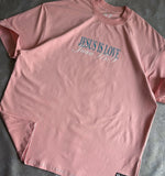 Camisa Unisex - Rosa Oversized Premium Tela Fría - Jesús is Love