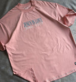 Camisa Unisex - Rosa Oversized Premium Tela Fría - Jesús is Love