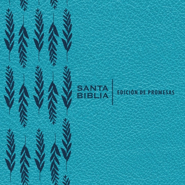 Santa Biblia de Promesas RVR-1960, Letra Gigante, Piel especial, Turquesa