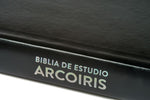 RVR 1960 Biblia de Estudio Arcoiris, negro símil piel