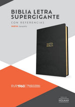 RVR 1960 Biblia letra supergigante edición 2023, negro piel fabricada: Santa Biblia