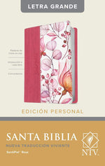 Santa Biblia NTV, Edición personal, Floral letra grande