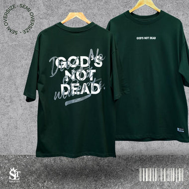 Camisa unisex Verde Semi Oversized - God’s Not Dead